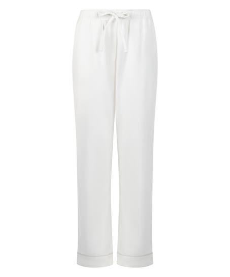 Pantalones de pijama de franela, Blanco