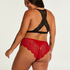 Brasileña de tiro alto Heather Curvy, Rojo