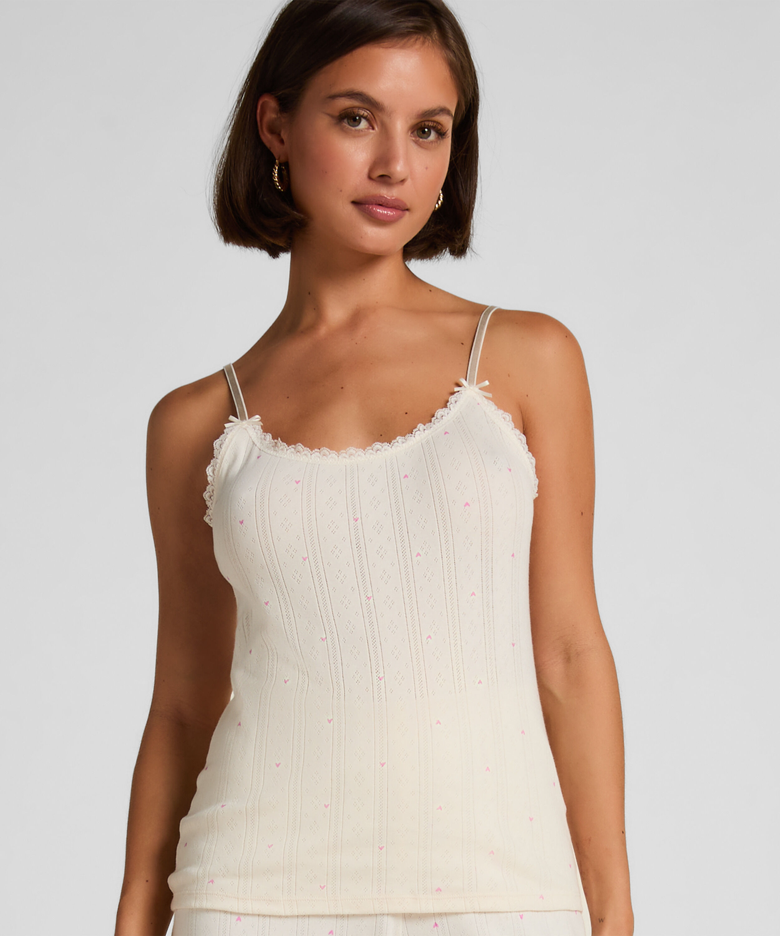Top cami de pointelle