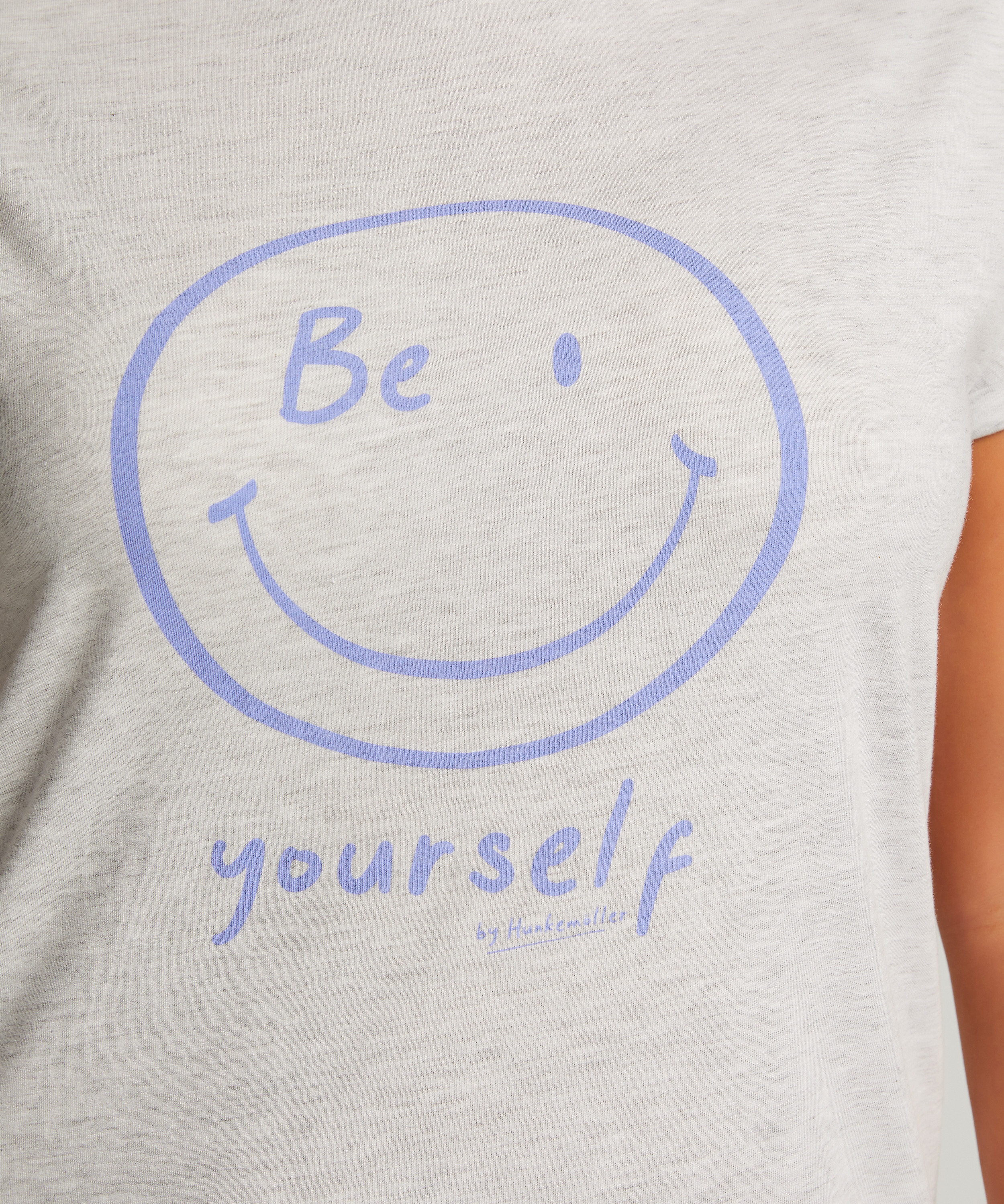 Camisón de escote redondo, Gris, main