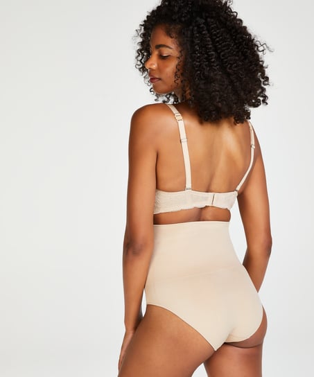 Braguita reafirmante de corte alto, Beige