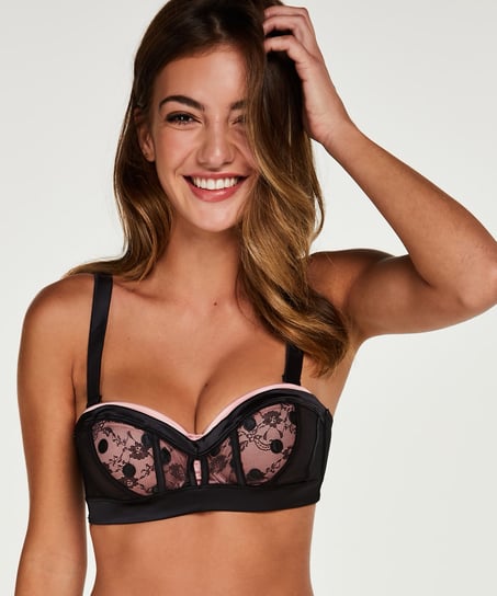 Sujetador de aros preformado y sin tirantes Cassia Ann Kathrin, Negro