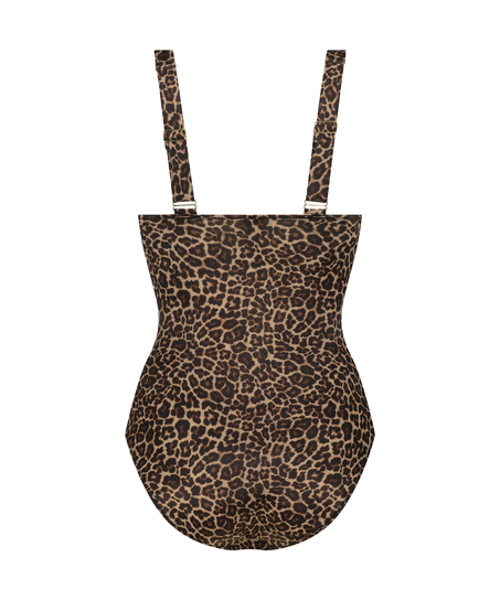 Traje de baño Leopard, marrón