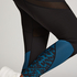 HKMX leggins deportivos de talle alto Slash, Azul