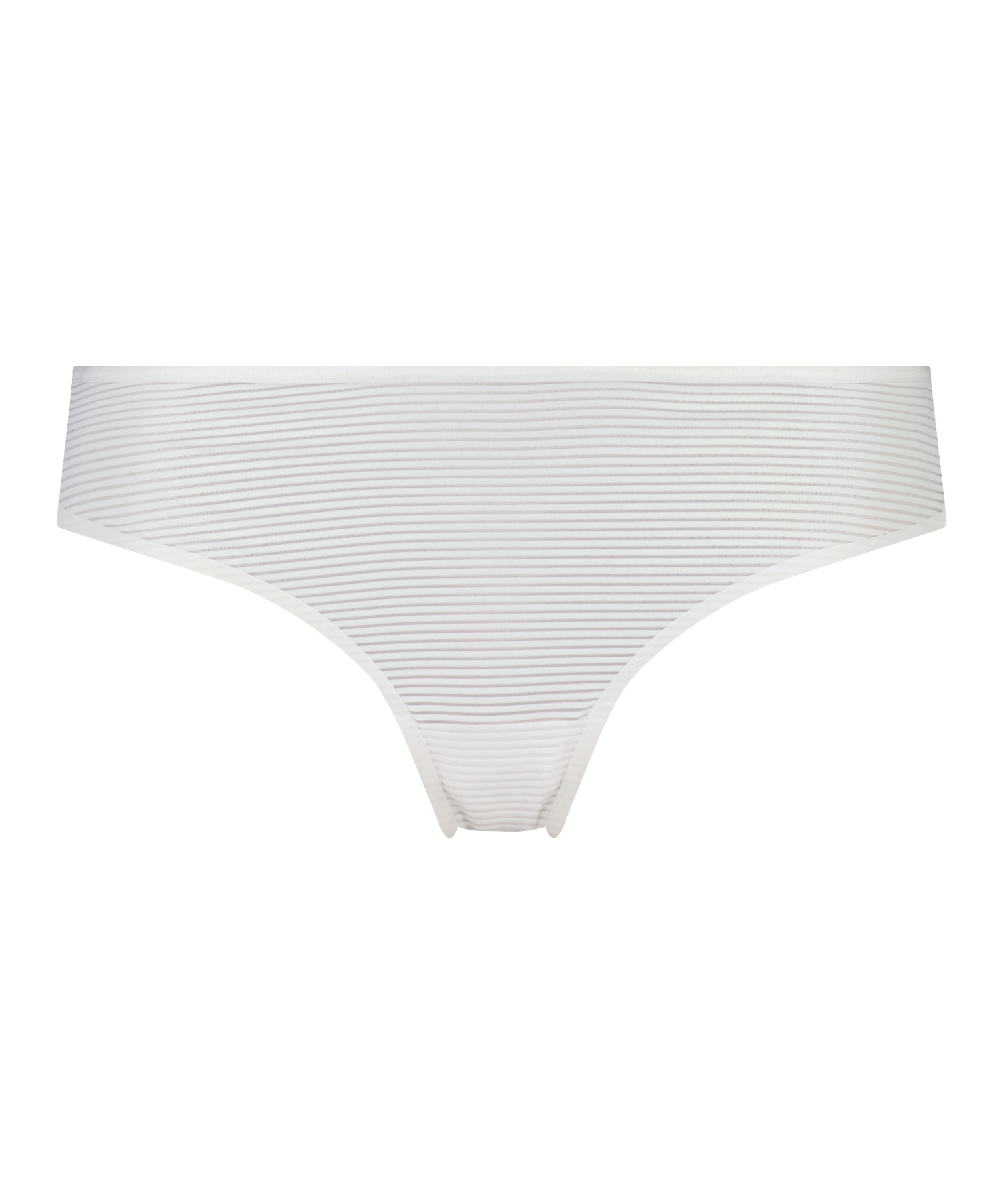 Brasileña Invisible Stripe mesh, Blanco, main