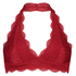 Sujetador bralette Halter Lace, Rojo