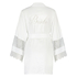 Kimono de satén Bridal, Blanco