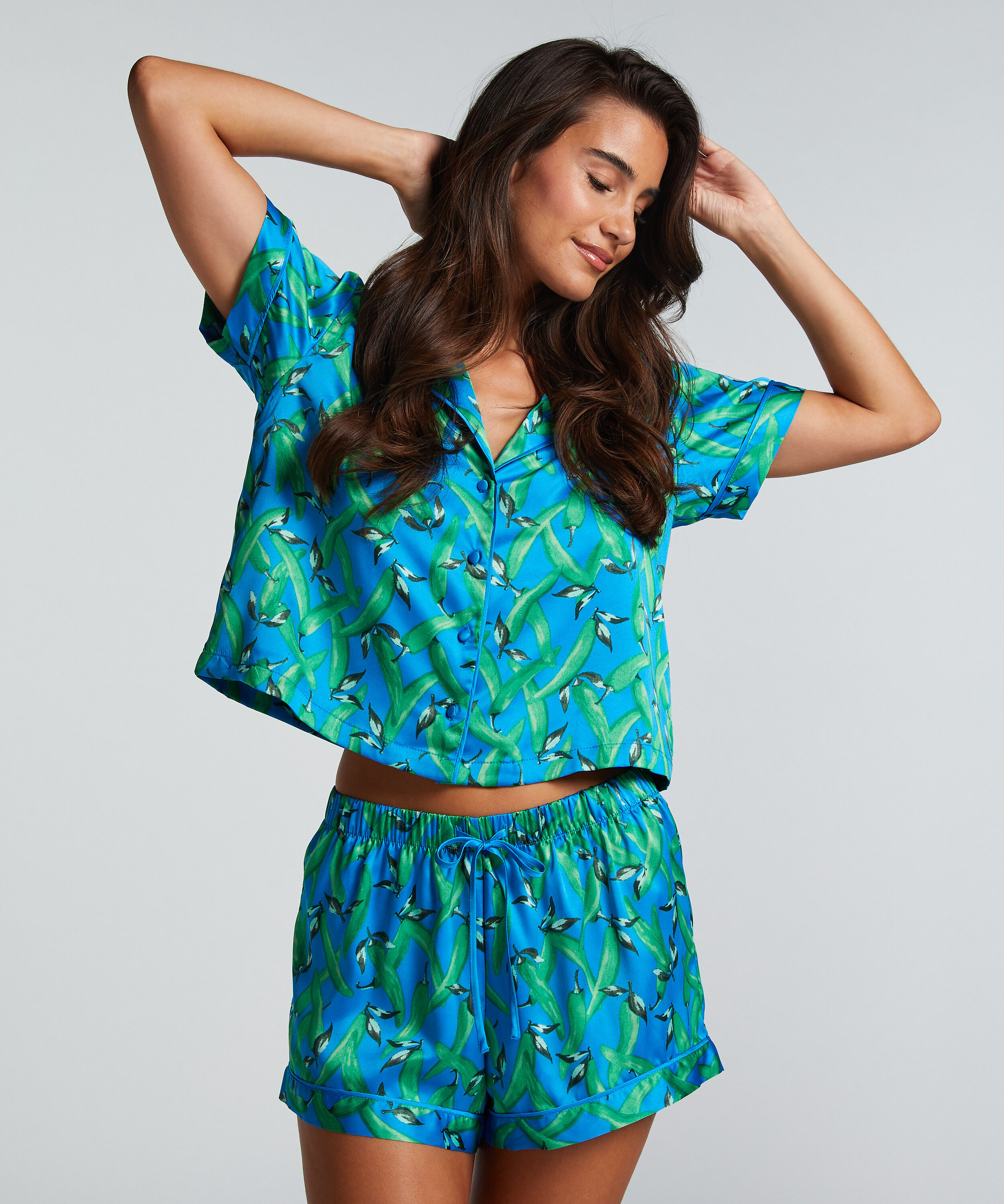 Pantal&oacute;n de pijama Satin, Azul