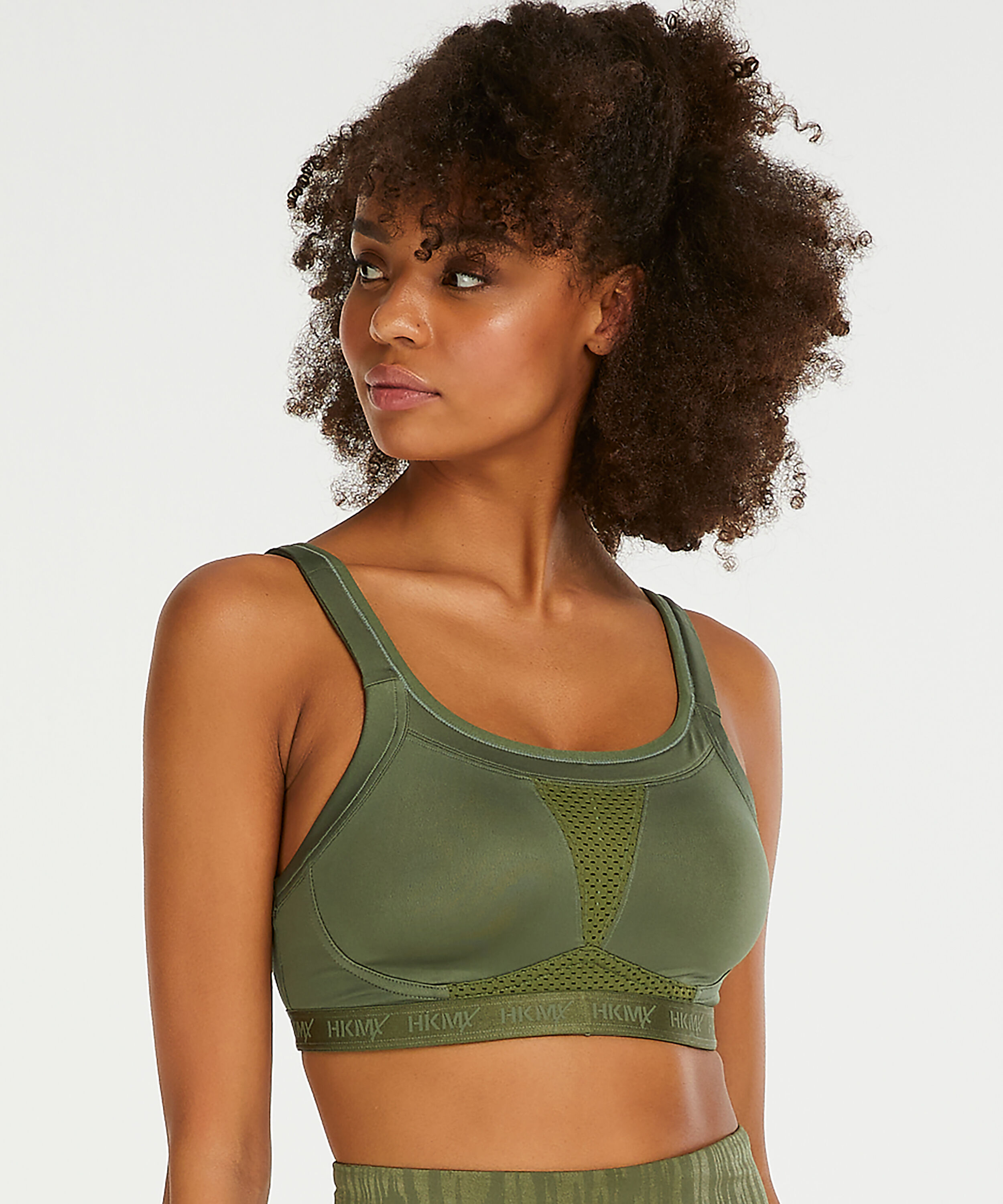 Sujetador deportivo HKMX The Elite de nivel 3, Verde