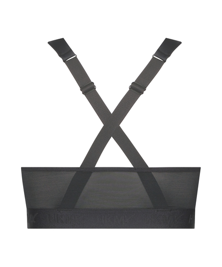 HKMX Sujetador deportivo The Pro Level 3, Negro