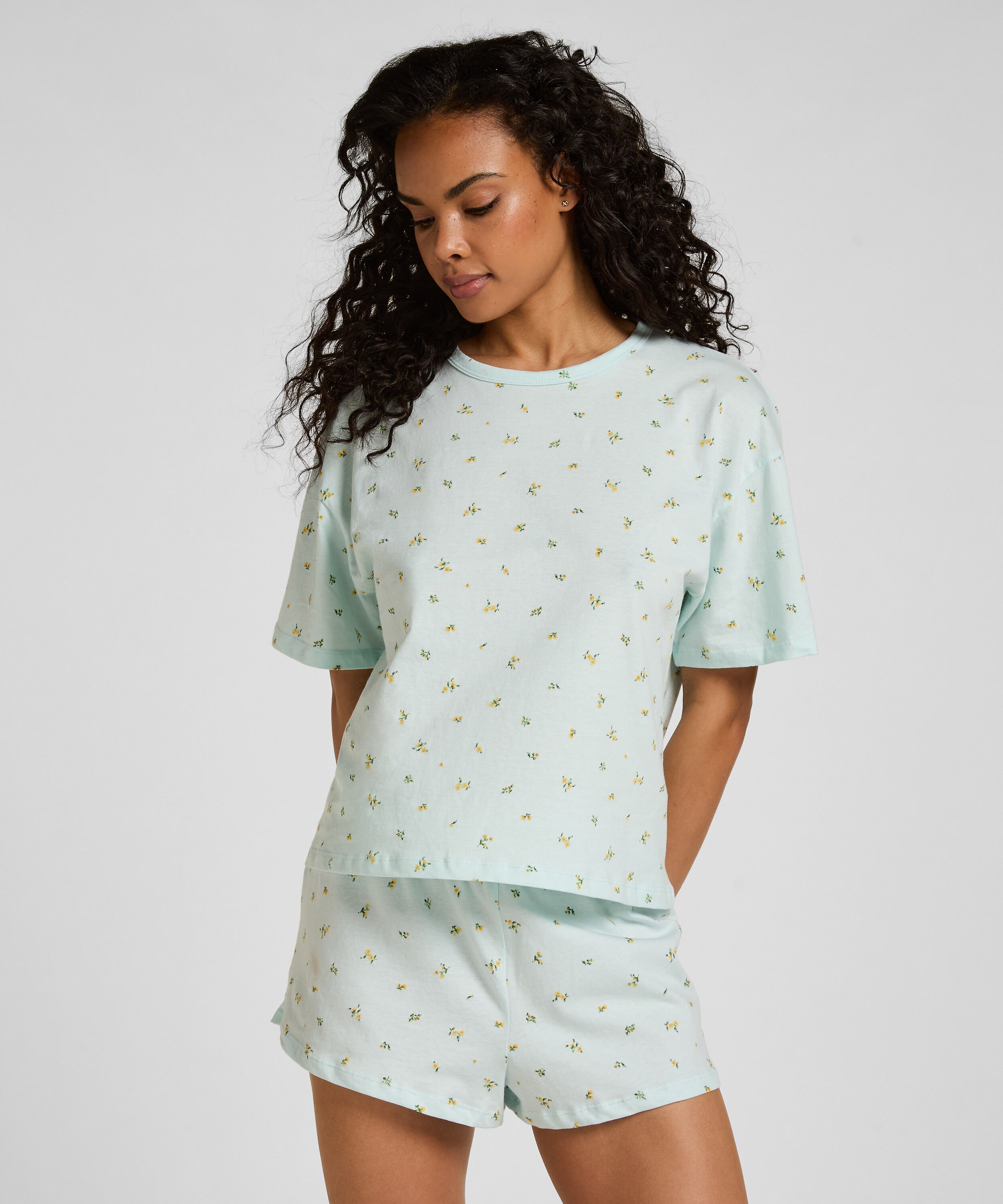 Juego de pijama de algodón, Verde