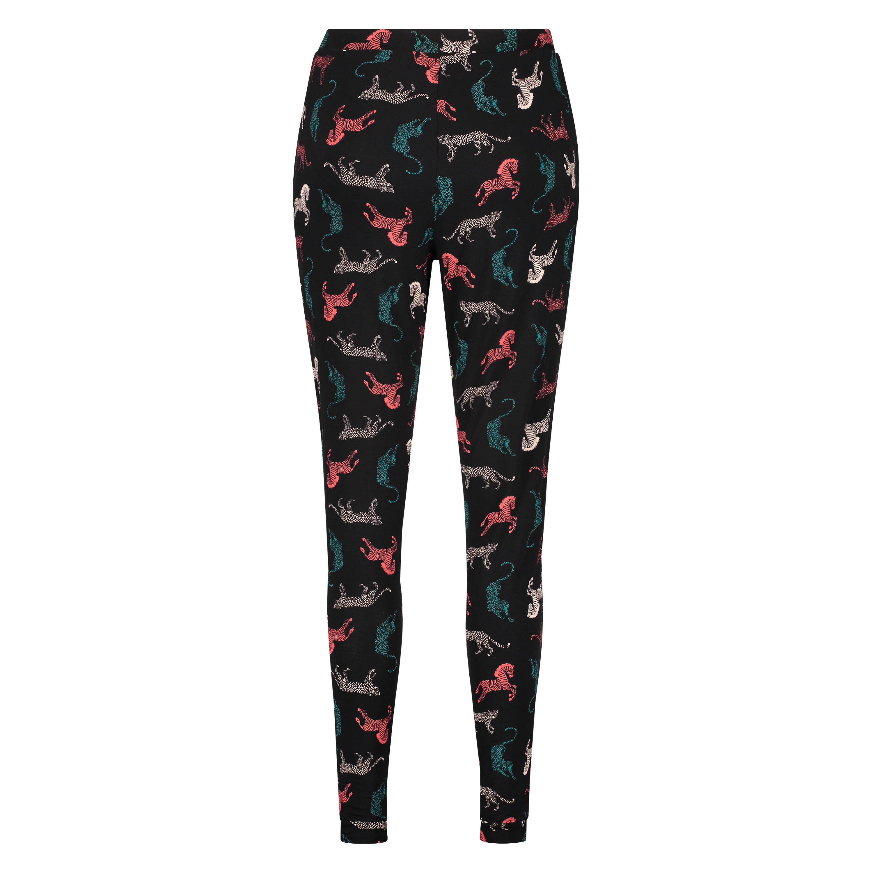 Pantalón de pijama de tejido de punto, Negro, main