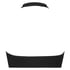 Bralette sin costuras de estilo halter, Negro