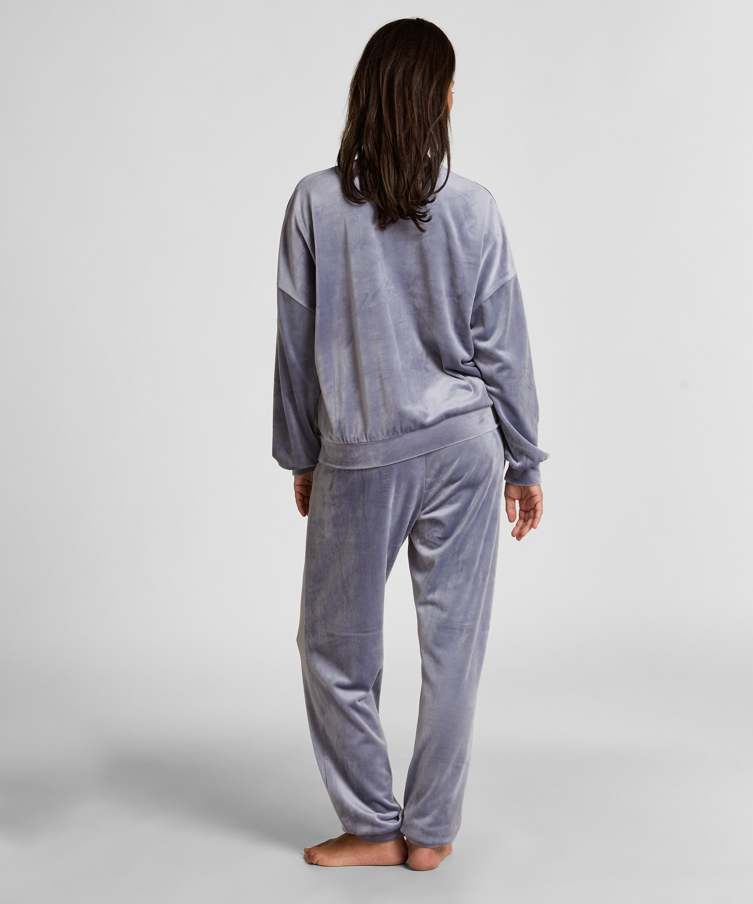 Pantalones de deporte Velours, Azul, main