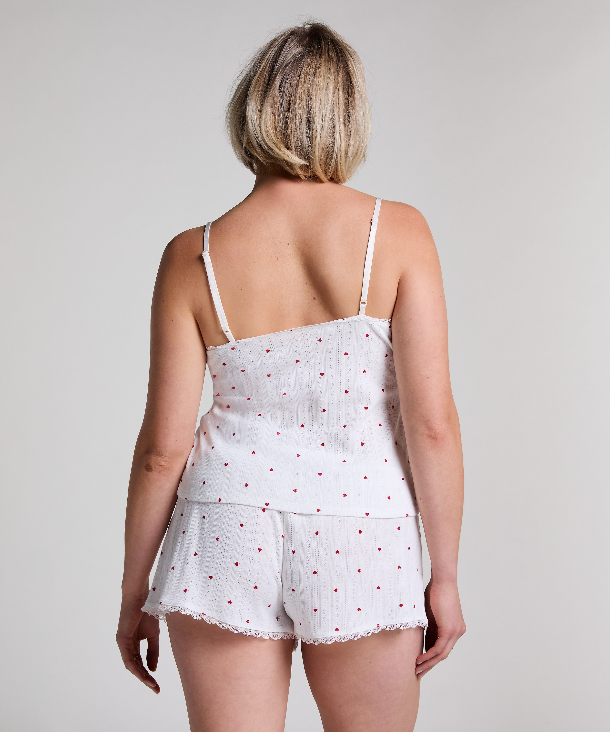 Top de camiseta lace, Blanco, main