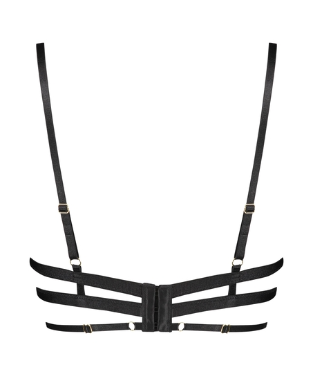 Sujetador de aros no preformado Piper, Negro