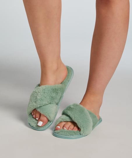 Pantuflas Lia, Verde