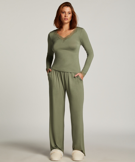 Conjunto de pijama, Verde