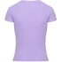 Top de pijama de manga corta rib crew neck, Morado