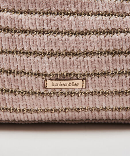 Neceser de maquillaje Chenille, Rosa