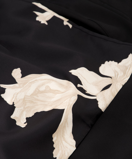 Kimono Satin Bloom, Negro