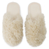 Zapatillas Fake Fur, Beige
