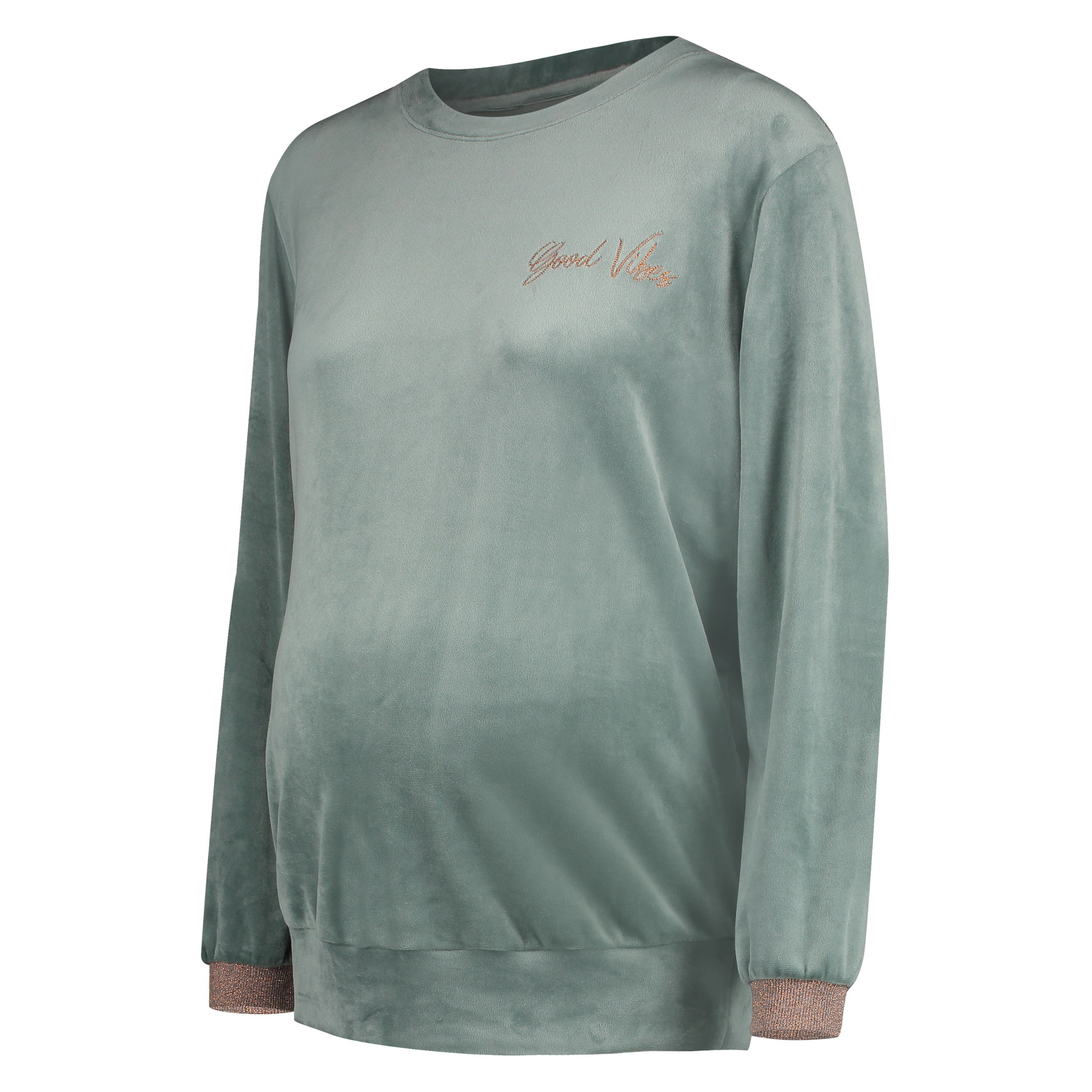 Top premamá Velours, Verde, main