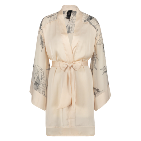 Kimono de satén Lotus, Rosa