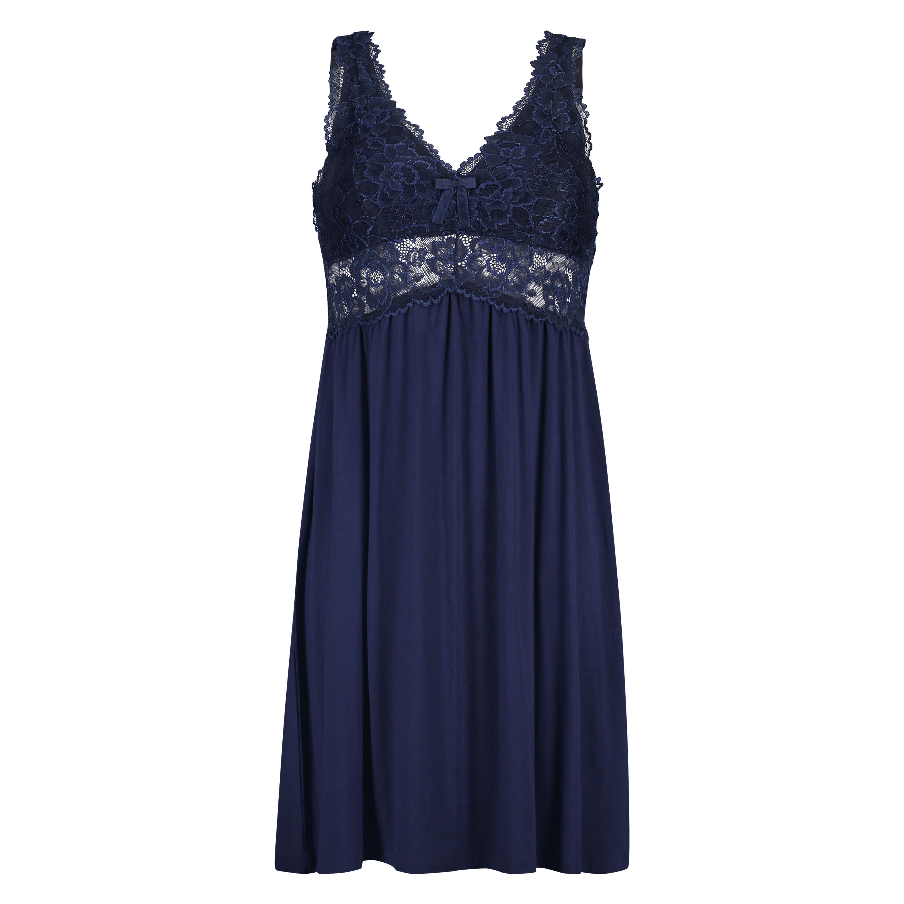 Vestido lencero Nora Lace, Azul