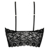 Bralette longline Fancy, Negro