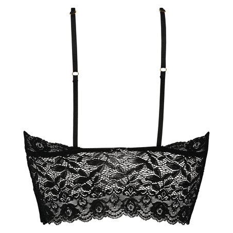 Bralette longline Fancy, Negro