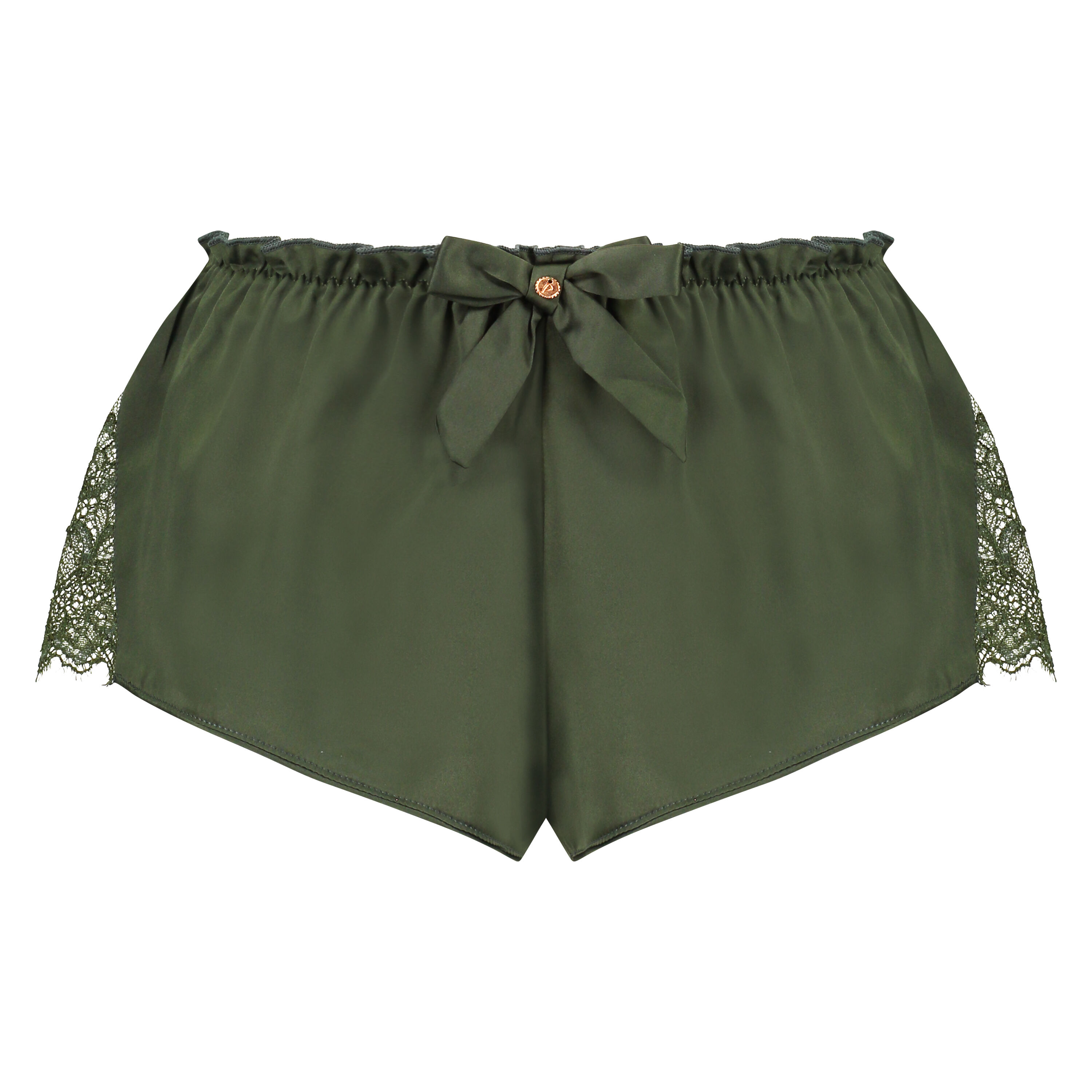 Pantalón corto satinado Serendipity Blogger Pamela_rf, Verde