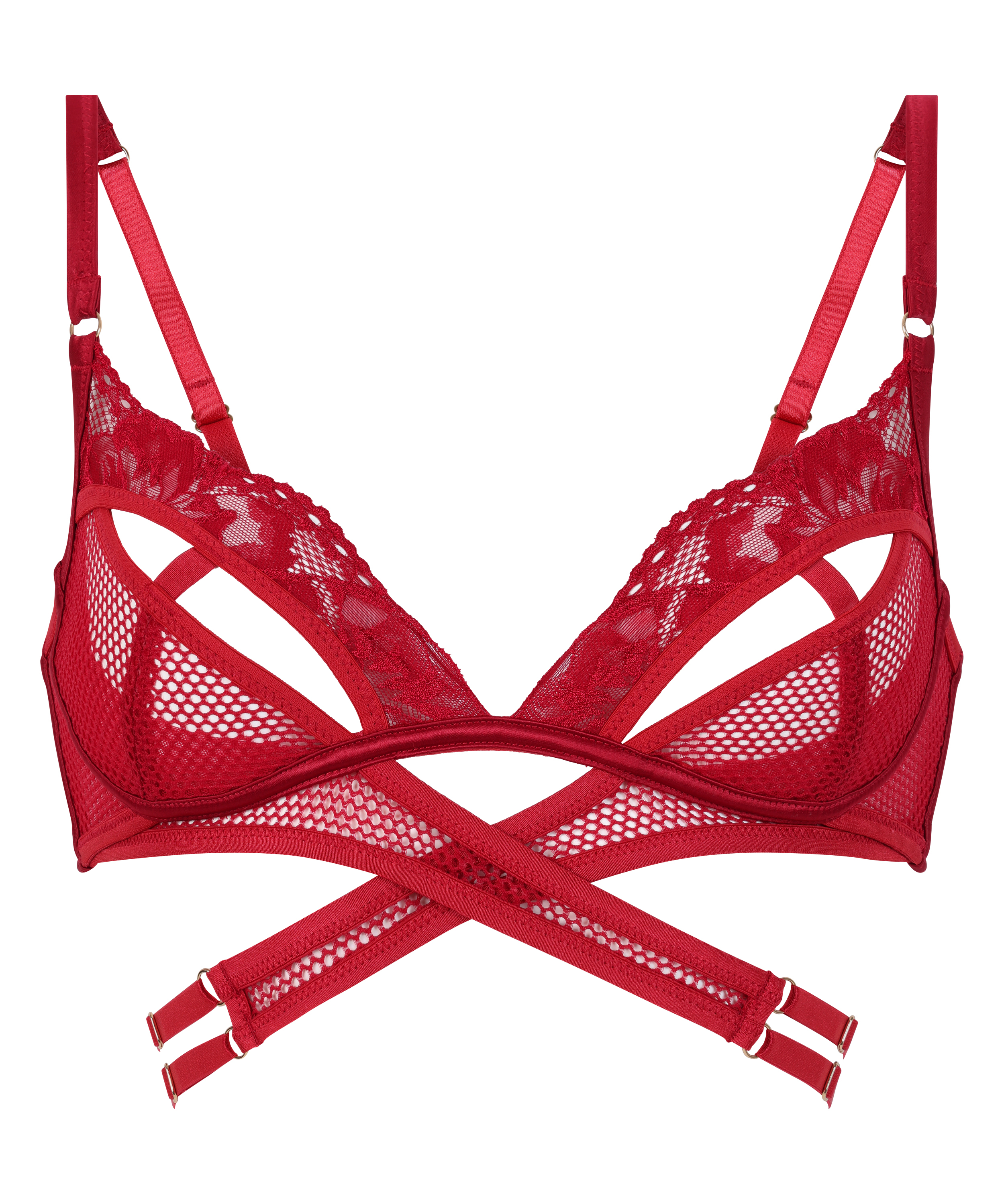 Bralette Pleasure, Rojo, main