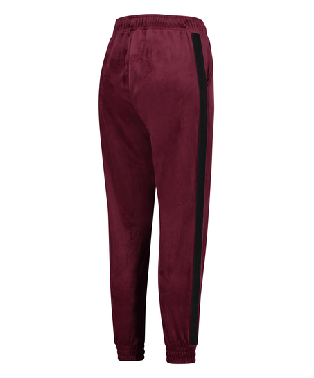 Pantal&oacute;n de deporte de terciopelo HKMX, Rojo