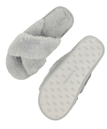 Pantuflas Lia, Gris