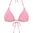 Top de bikini triangular Kallua, Rosa