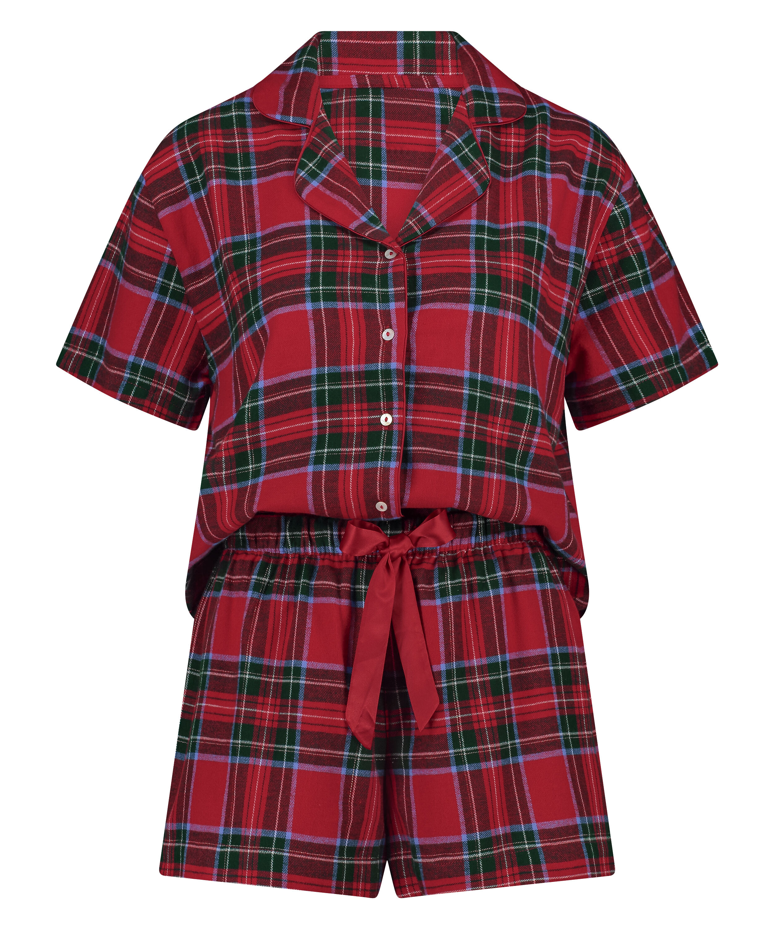 Conjunto de pijama Twill, Rojo