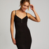 Vestido lencero Henley, Negro