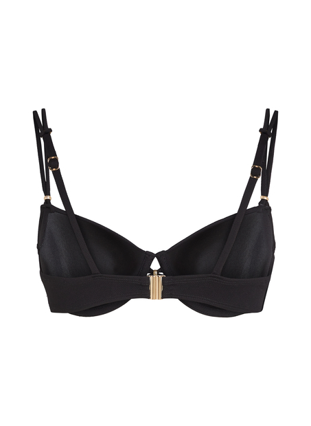 Top de bikini Holbox, Negro