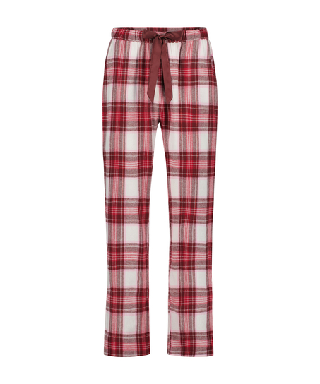 Tall Pantalones de pijama de franela, Rosa