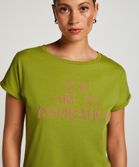 Camisón de escote redondo, Verde