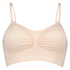 Strappy top sin costuras, Beige