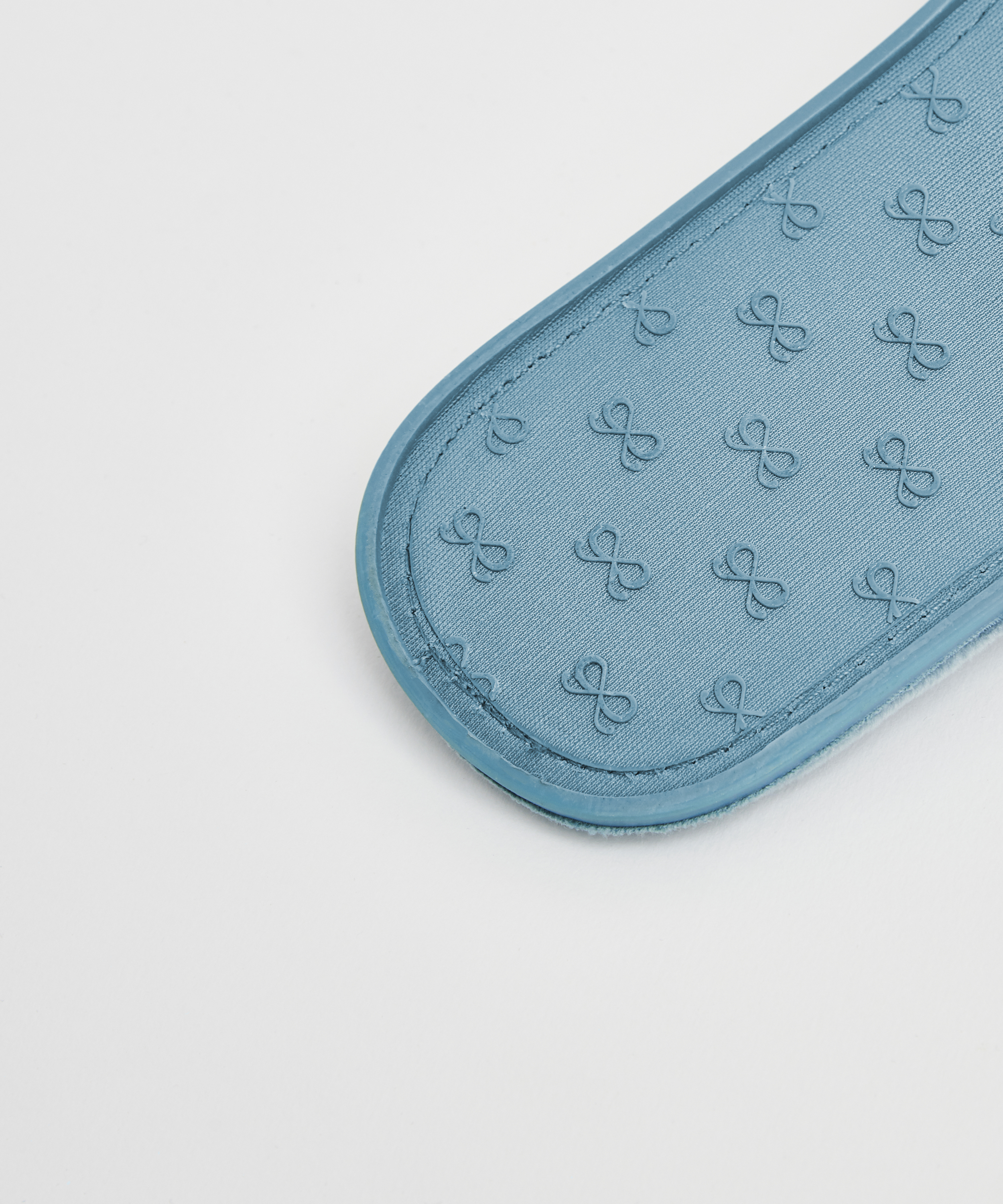 Pantuflas de terciopelo Knot, Azul, main