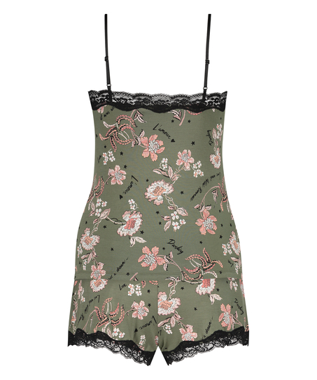 Conjunto de pijama Flower Words, Verde