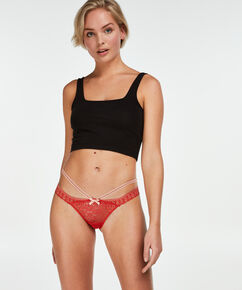Tanga de corte bajo Cantaine, Rojo