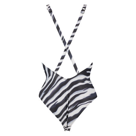 Traje de ba&ntilde;o Zebra, Negro