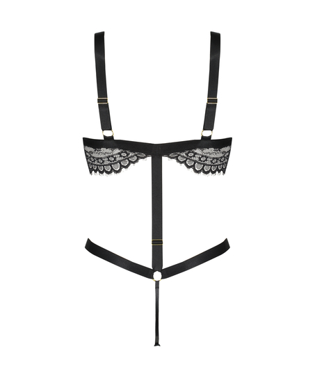 Private Bodi con entrepierna abierta Ginger, Negro