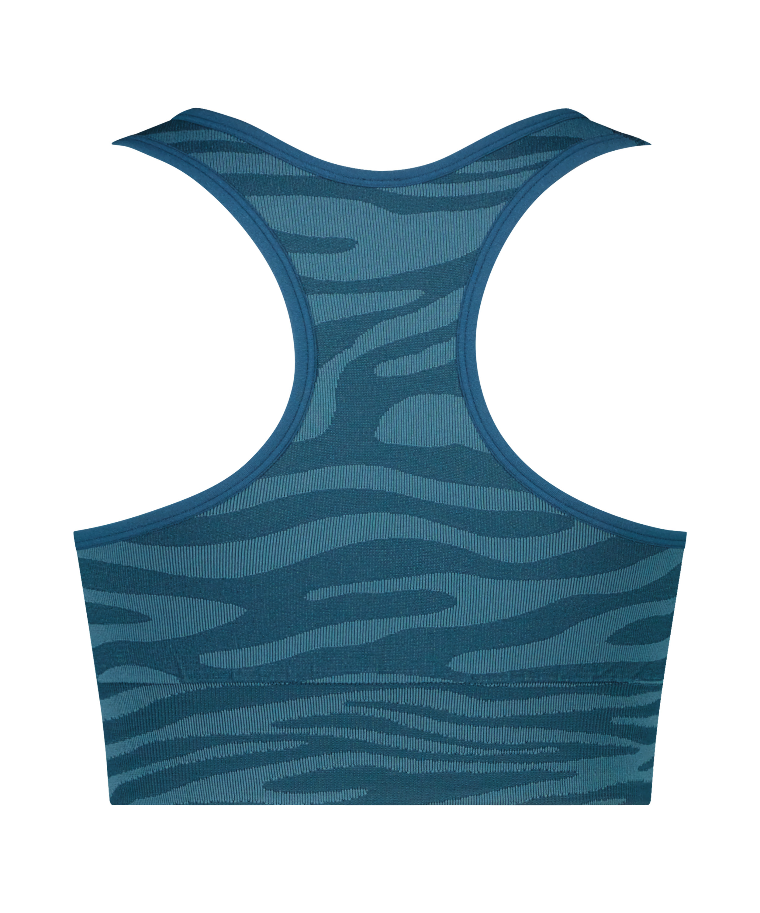 HKMX Sujetador deportivo sin costuras, Azul, main