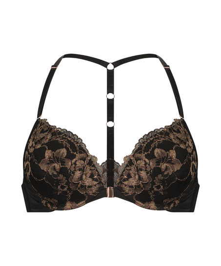 Sujetador push-up de aros preformado Lexi, Negro