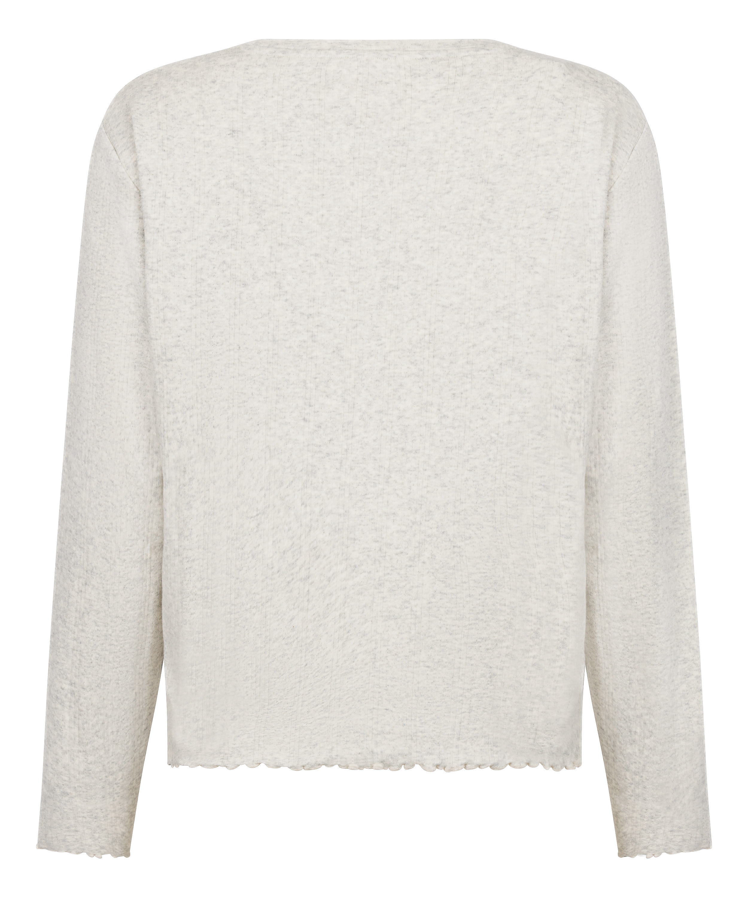 Pyjama Top Loose Pointelle, Gris, main